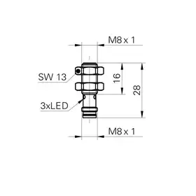 Индуктивный датчик Baumer IFRM 08N17A5/S35L