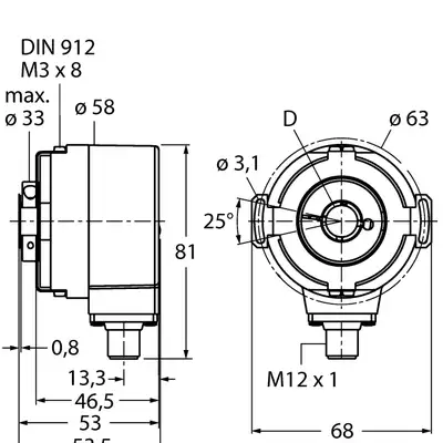 Энкодер TURCK RS-31H12E-3C13B-H1181