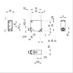 Оптический датчик Wenglor P1PL202