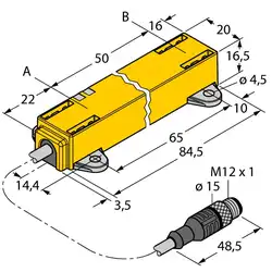 Датчик линейных перемещений TURCK LI50P1-Q17LM1-LU4X2-0.3-RS5/S97