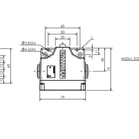 Блочный выключатель Balluff BNS 813-B04-D12-61-A-20-03