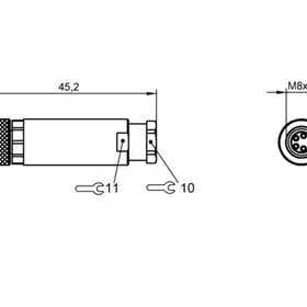 Разъем Balluff BCC M334-0000-10-000-31X450-000