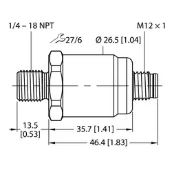 Датчик давления TURCK PT0.25R-1503-I2-H1143/D840