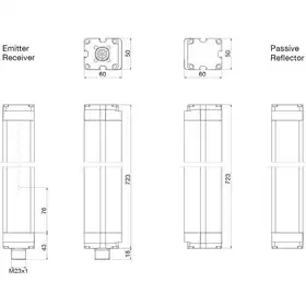 Световая завеса безопасности DATASENSING LP4PT/0A-050M2