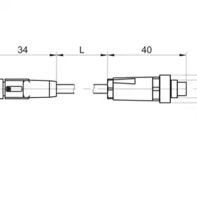 Соединительный кабель Baumer ESG 32A/KSG62AH0050G