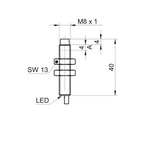 Индуктивный датчик Baumer IR08.P06S-N40.PC1Z.7SCV