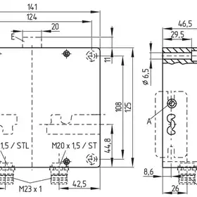 Дверной выключатель безопасности Schmersal AZM415-33ZPDK 110VAC