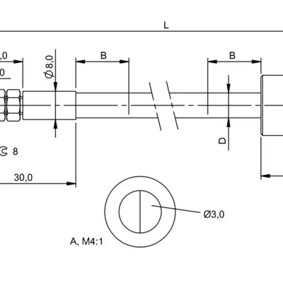 Оптоволоконный кабель Balluff BFO 18A-XAA-UZG-30-3
