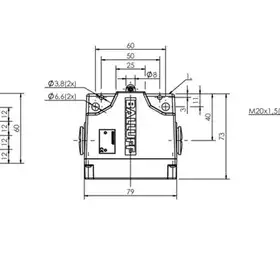 Блочный выключатель Balluff BNS 813-B04-R12-61-A-20-02