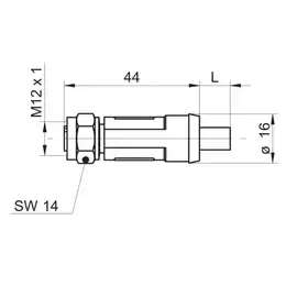 Разъем с кабелем Baumer ESG 34CE0200G