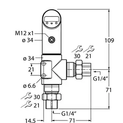 Датчик давления TURCK PS250D-501L-LI2UPN8X-H1141