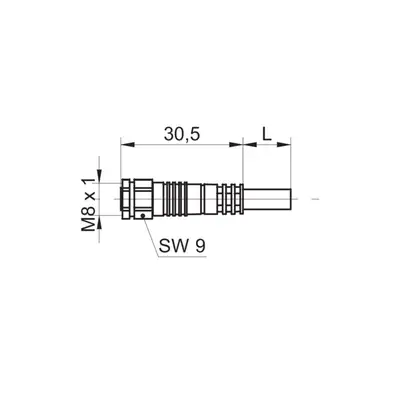 Разъем с кабелем Baumer ESG 32SF0500