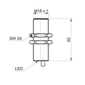 Индуктивный датчик Baumer IFRM 18N17M1/PL