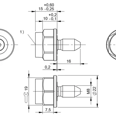 Транспондер RFID Balluff BIS M-142-20/A-M8-SA5