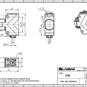 Оптический датчик LANBAO PSR-PM3DPBR