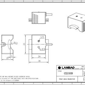 Емкостной датчик LANBAO CE15SN26DNO