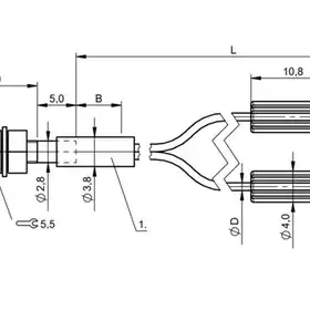 Оптоволоконный кабель Balluff BFO D10-XA-VB-EAK-10-02