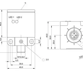 Индуктивный датчик Balluff BES Q40KFU-PAC20A-S04G-W14