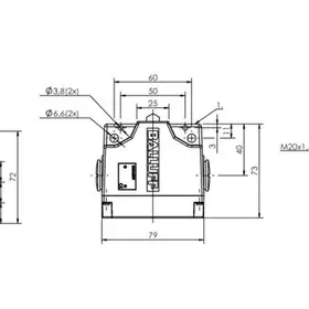 Блочный выключатель Balluff BNS 813-B03-D16-61-B-22-03