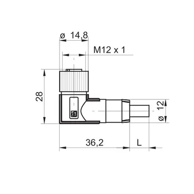Разъем с кабелем Baumer ESW 33AH0200G
