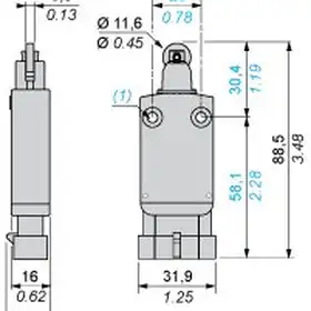Kонцевой выключатель Telemecanique XCMD2502AM4