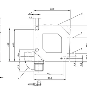 Оптический датчик расстояния Balluff BOD 26K-LBR05-S115-C