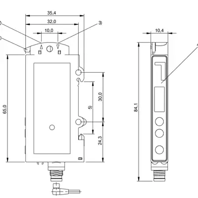Усилитель для оптоволоконных датчиков Balluff BFB 75K-002-P-S75
