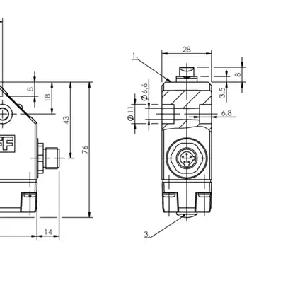 Одиночный выключатель Balluff BNS 819-FE-60-101-FD-S80R
