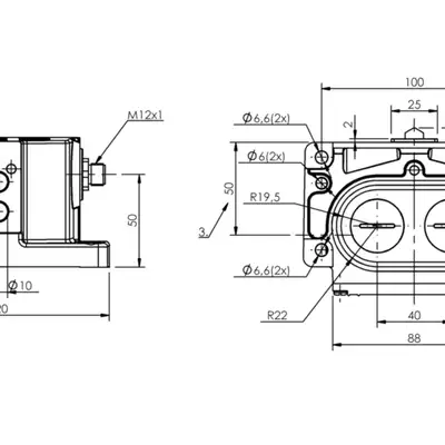 Блочный выключатель Balluff BNS 819-D02-D16-100-10-S80R