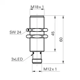Индуктивный датчик Baumer IFRD 18N37A3/S14L