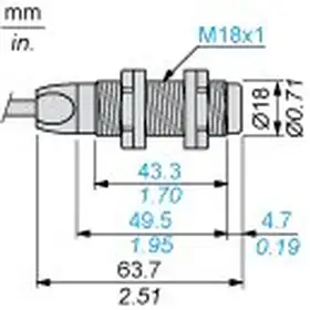 Ультразвуковой датчик Telemecanique XX518A3NAL2