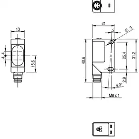 Оптический датчик DATASENSING QMRD/0P-0F
