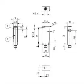 Оптический датчик Wenglor P1NH503