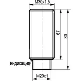 Индуктивный датчик ТЕКО ISB AC85A-12G-10-LZR18
