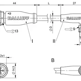 Соединительный кабель Balluff BCC M415-M324-3F-304-VX8434-003