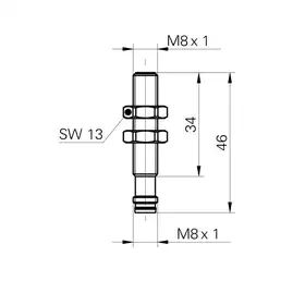 Индуктивный датчик расстояния Baumer IWRM 08I9501/S35