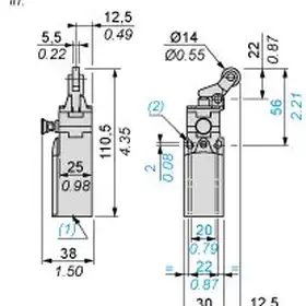 Kонцевой выключатель Telemecanique XCNR2127G11