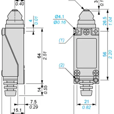 Kонцевой выключатель Telemecanique XCE110C