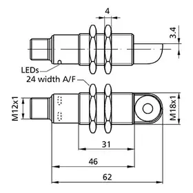 Ультразвуковой датчик Microsonic lpc+15/WK/CFF
