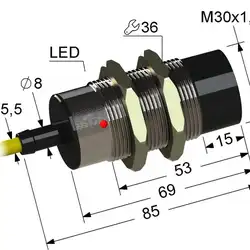 Индуктивный датчик Мега-К VB2-30M85-15N82-Z