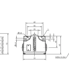 Блочный выключатель Balluff BNS 813-B05-E12-61-A-12-05