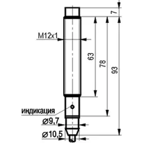 Индуктивный датчик ТЕКО ISN EF24A-11G-4-L