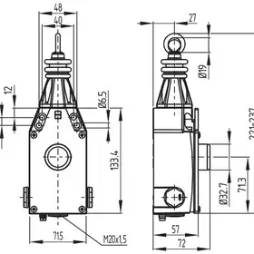Тросовый выключатель аварийной остановки Schmersal EX-ZQ900-22-3D