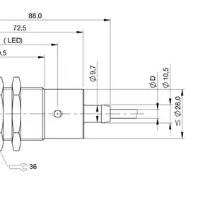 Индуктивный датчик Balluff BES 516-327-AO-C-PU-03