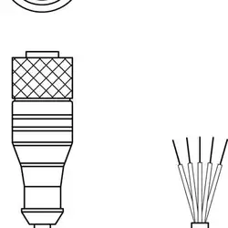 Разъем с кабелем Leuze Electronic K-D M12A-5P-2m-FAB