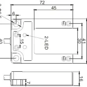 Щелевой датчик LANBAO PU30-TDPB  3001
