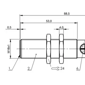 Емкостной датчик Balluff BCS M18B4I3-NSC80D-S04K