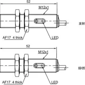 Оптический датчик LANBAO PR12-TM10DPC