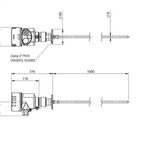 Радарный уровнемер Balluff BMD 1HLA-1000/41C-AE520A-KM20K