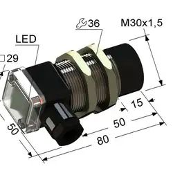 Индуктивный датчик Мега-К VB2-30M80-15N21-B